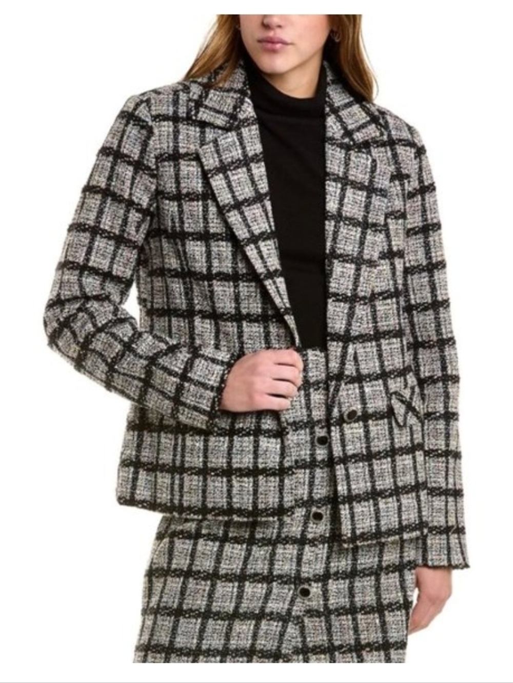 Bagatelle Collection Tweed Blazer and Skirt